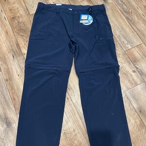 NEW Columbia PFG Navy Convertible Pants XXL Men’s UPF 50 Sun Protection